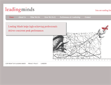 Tablet Screenshot of leadingmindsuk.com